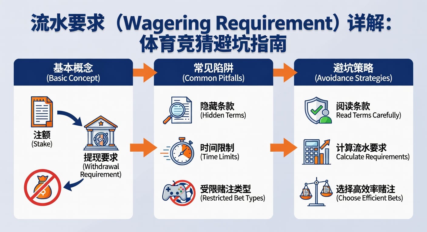 流水要求 wagering requirement 解读：体育玩家出入金与投注限制