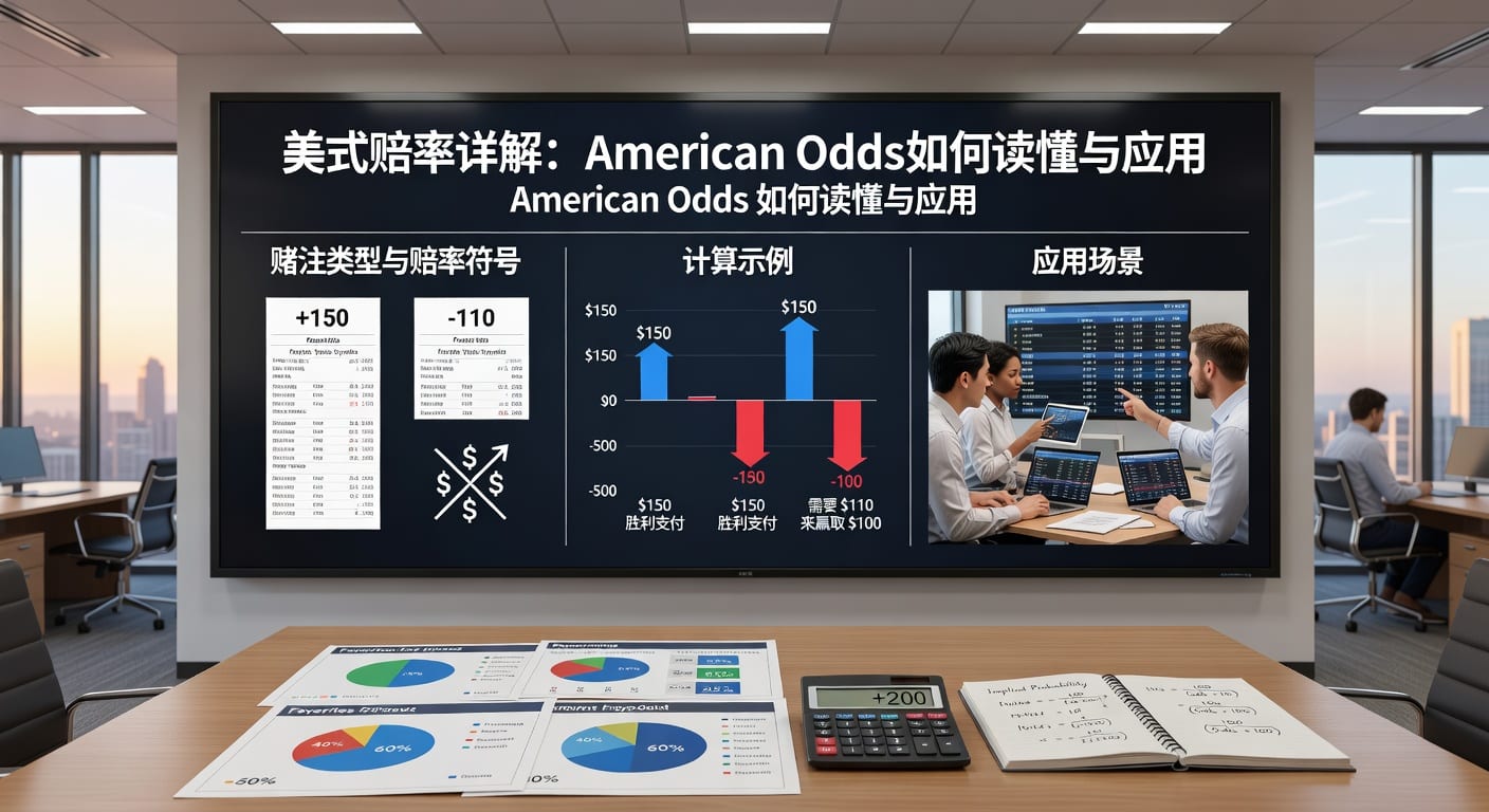 美式赔率 american odds 解析：换算方法与实战技巧
